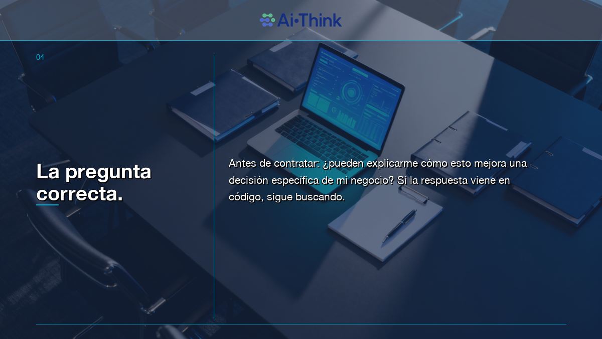 Cómo elegir un consultor de IA: la pregunta correcta antes de contratar — AI-Think