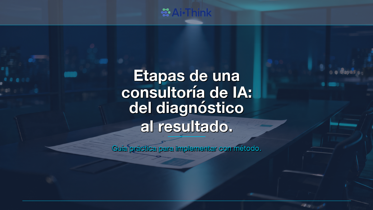 Etapas de una consultoría de IA: del diagnóstico al resultado medible